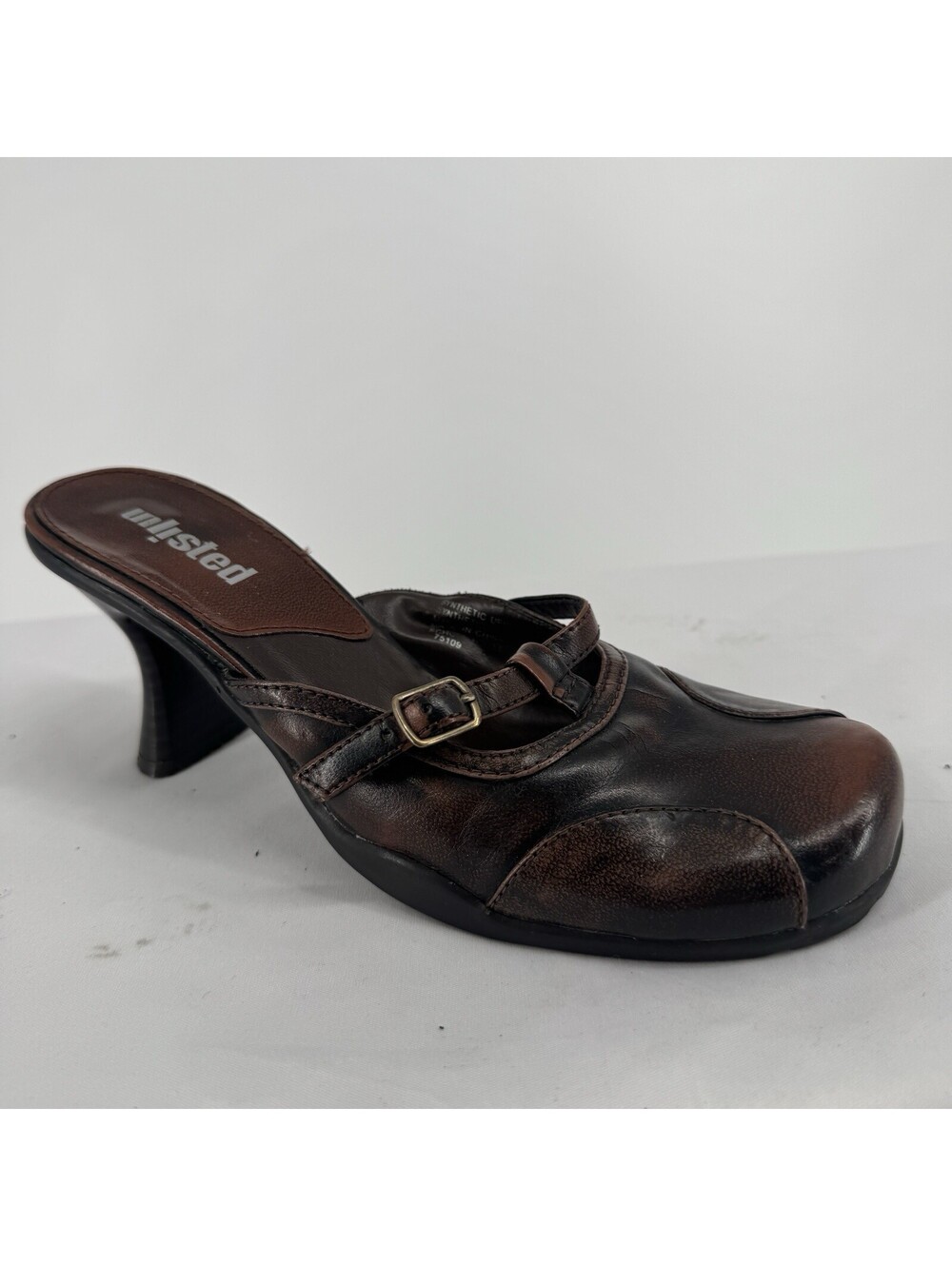 Vintage 90s y2k heels 8 mary jane mules retro kitten chunky mules vintage siren